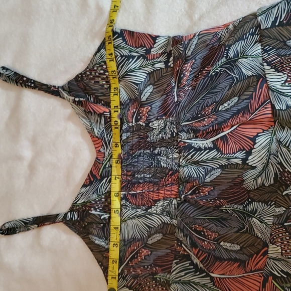 GAP Women's Fancy Crop Top-Fall Color Feathers-Ruffles-Adjust Straps-NWOT-Sz S - Picture 13 of 17